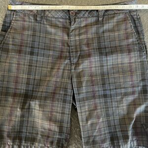 RVCA 38 Gray Plaid Men's Shorts